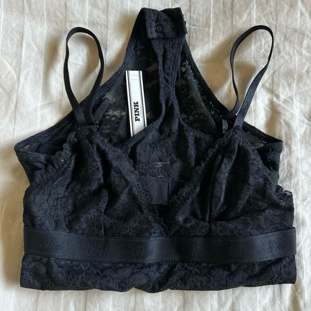 NWT PINK Victoria's Secret Lace Bodysuit